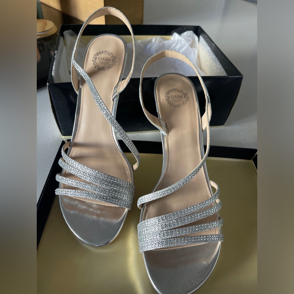 I. miller Silver Heels